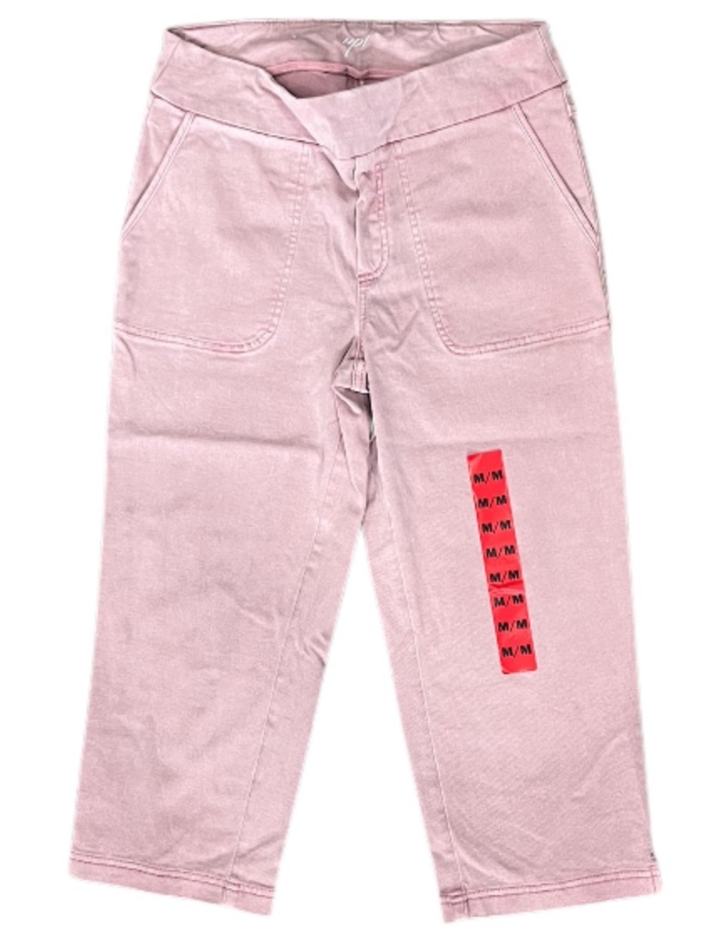 Up! Pull On Stretch Capri Pants Pink Size Medium